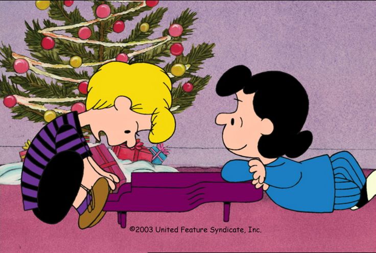 a charlie brown christmas scene with peanuts and snoop