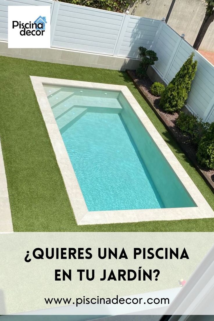 an above ground swimming pool with artificial grass