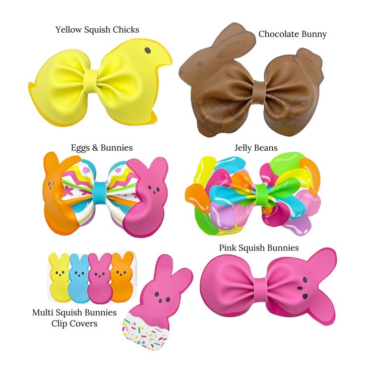 various types of hair bows for girls