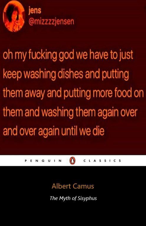 Dani California, Philosophy Memes, Literature Humor, Albert Camus, Book Memes, Classic Literature, Silly Me, Satire, Funny Laugh