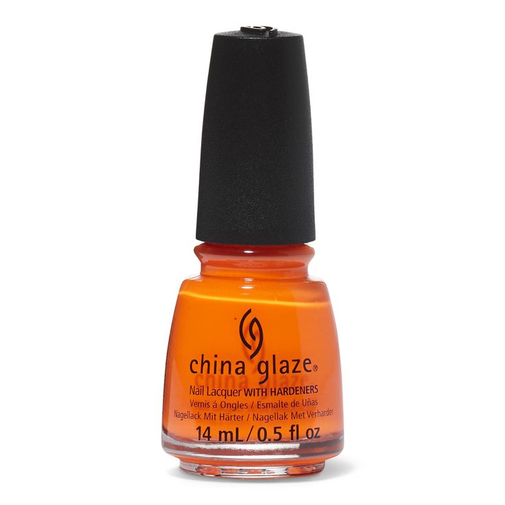 China Glaze Nail Lacquer is more than just colors, this professional lacquer with hardeners helps promotes healthy nail growth and is toluene and DBP Free. China Glaze Orange Knockout Nail Lacquer | Orange | .75 | Sally Beauty Neon Nail Colors, Neon Orange Nails, Glaze Nail Polish, Neon Nail Polish, Orange Nail Polish, China Glaze Nail Polish, Nail Hardener, Light Nails, Sally Beauty