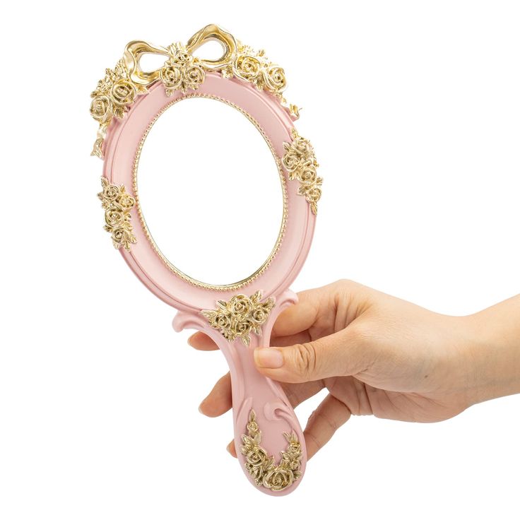 PRICES MAY VARY. Material: The vanity hand-held mirror is made of high quality resin Size: Approx. 10 x 4.5 inches (L x W) Vintage personal makeup mirror is designed with decorative rose pattern and the princess style gives people a sense of elegance and luxury Perfect size makeup mirror is small and easy to carry, and can be placed in a handbag, pocket, purse or cosmetic bag Great as a gift for girls valentine's day, thanksgiving, birthday, etc 1. Eexquisite cute small handheld mirror is great Hand Mirror Decorating Ideas, Columbian Wedding, Makeup Table Mirror, Vintage Handheld Mirror, Bow Mirror, Beauty Maintenance, Princess Mirror, Hand Held Mirror, Vintage Numbers