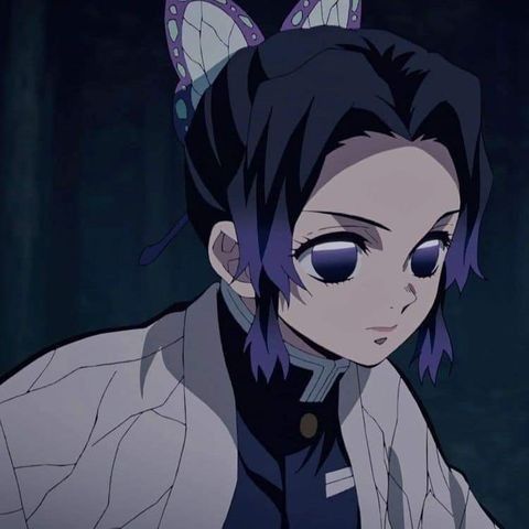 an anime character with purple hair and cat ears, staring at the camera while standing in front of a dark background