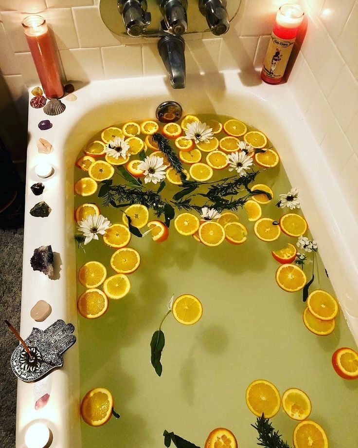 African Traditional Religion on Instagram: “🌿🕯 New Year’s Eve Spiritual Bath 🛀🏾�🍊 📷 @my_essence_24” Chakras Quotes, Spiritual Cleansing Bath, Energy Motivation, Quotes Gratitude, Bath Aesthetic, Spiritual Bath, Bath Recipes, Life Wisdom, Soothing Bath