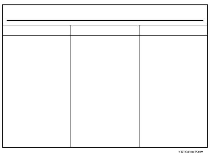 a blank paper with three sections to each side and one section on the other side