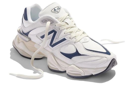 New Balance 9060 'White Navy' U9060VNB White And Blue New Balance Shoes, Fall New Balance Shoes, New Balance Shoes 9060, New Balance 9060 Blue, Navy Blue New Balance, Gym Sneakers, New Balances, New Balance 9060, New Balance Blue