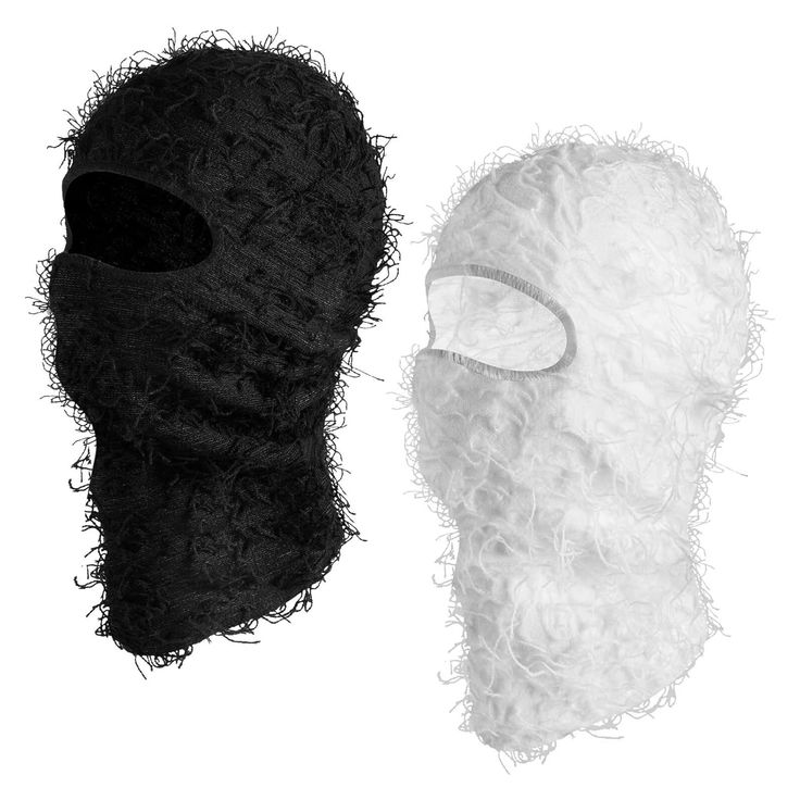 PRICES MAY VARY. Perfect threading process, sufficient 100% acrylic material, durable. Practical without losing fashion sense Our balaclavas one size fits all men and women and look extra cool with a distressed design concept Our balaclavas are washable, durable, dustproof, windproof, fade-resistant, have a smooth interior and feature moisture-wicking technology. Our 2-pack of cool ski masks are easy to use and swap for your thoughtful use, perfect for cosplay and various festival or prom looks, Distressed Balaclava, Balaclava Ski Mask, Ski Masks, Knitted Balaclava, Motorcycle Riding, Prom Looks, Ski Mask, Full Face, Design Concept