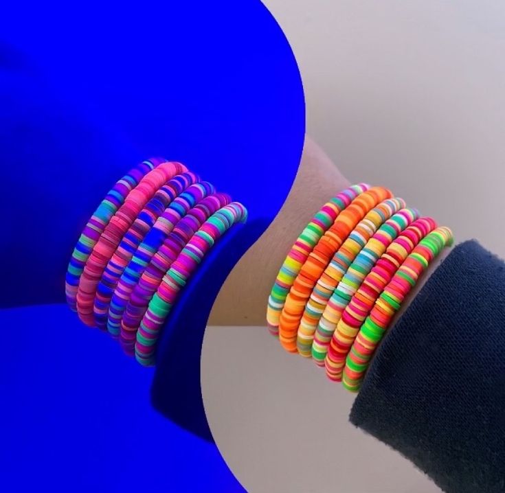 Which do you prefer; Neon or normal? Neon Bracelets, Bracelet Inspiration, Neon, Bracelet