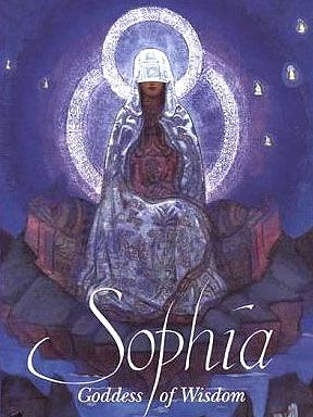 the book cover for sophia goddess of wisdom by catlin mathews