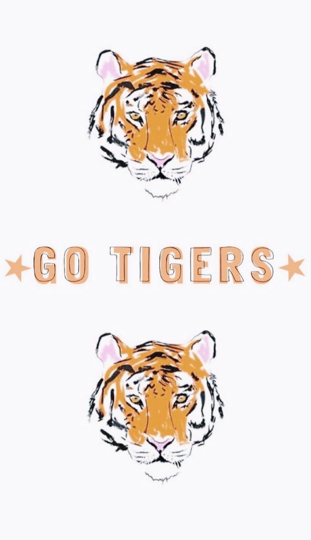 two tigers with the words go tigers on them