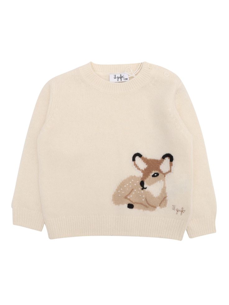 SWEATERComposition: 100% Virgin Wool Coquette Things To Buy, Deer Sweater, Coquette Clothes, Embroidered Crewneck, Kenzo Kids, Virtual Closet, Stella Mccartney Kids, Dream Clothes, Dream Wardrobe