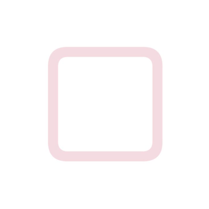 an image of a white square with pink trim on the bottom, and a light pink border