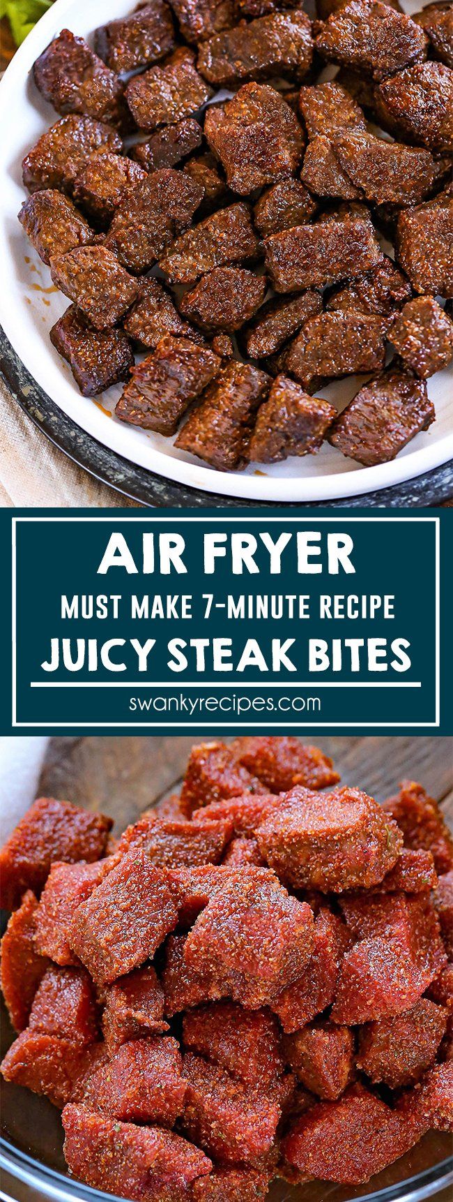 air fryer recipe for juicy steak bites