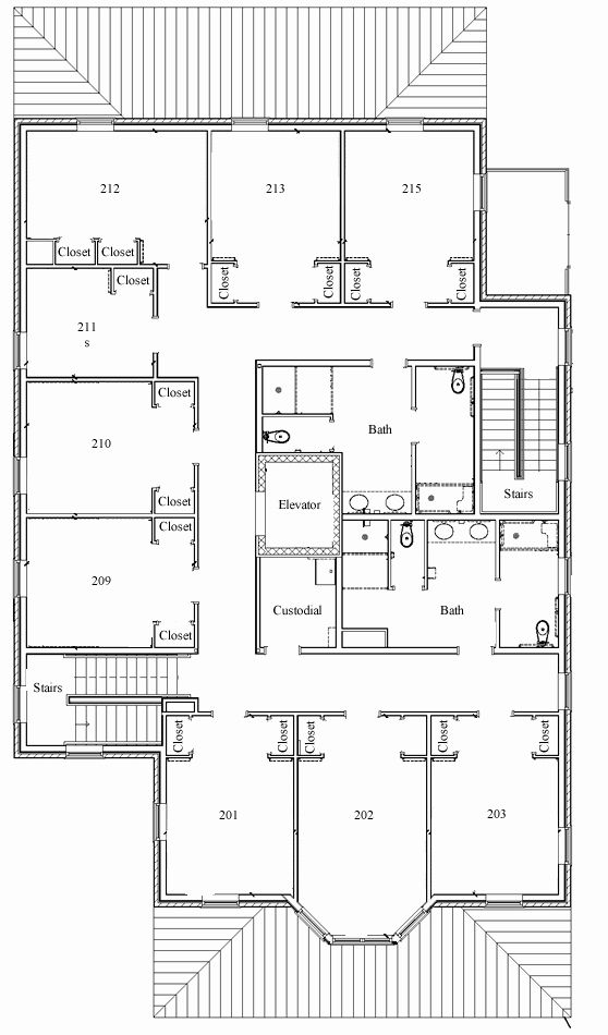 the floor plan for a two story house