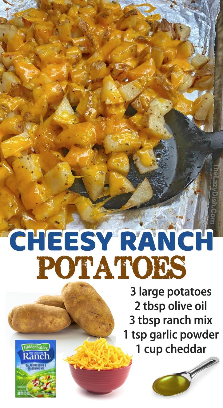 cheese ranch potatoes recipe with 3 large potatoes