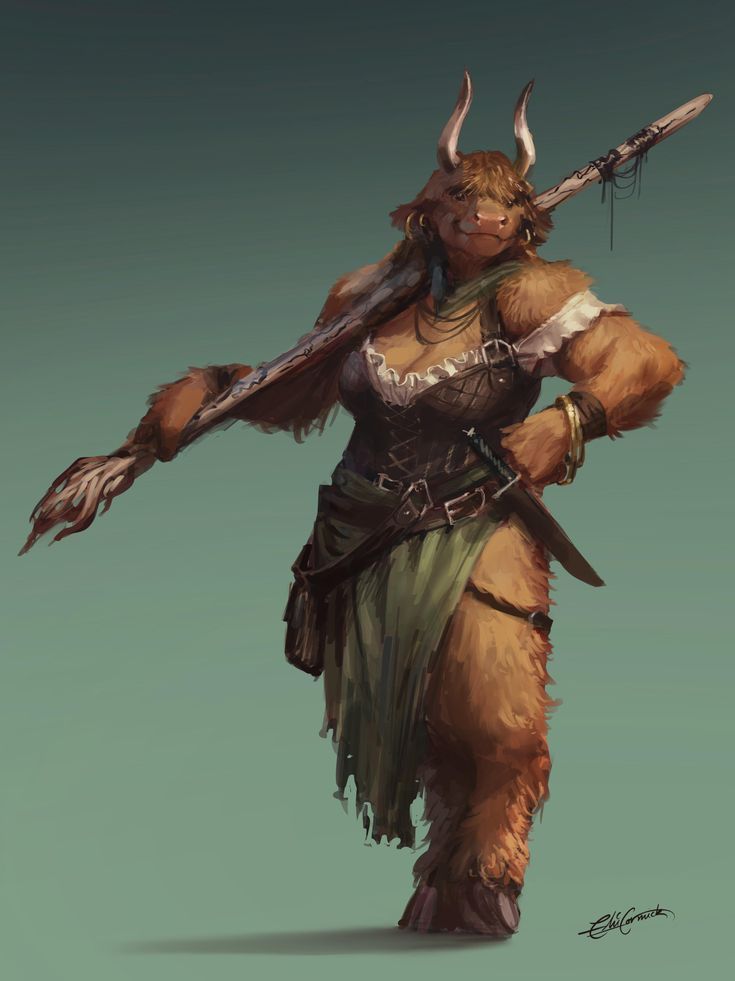 Minotaur Sorcerer. Art made by u/eamonn6251. Minotaur Sorcerer, Archfey Warlock, Female Minotaur, Dnd Races, Fantasy Races, Dungeons And Dragons Characters, Dnd Art, Wow Art, Arte Fantasy