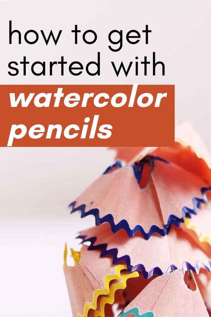 how to get started with watercolor pencils and make them look like origami