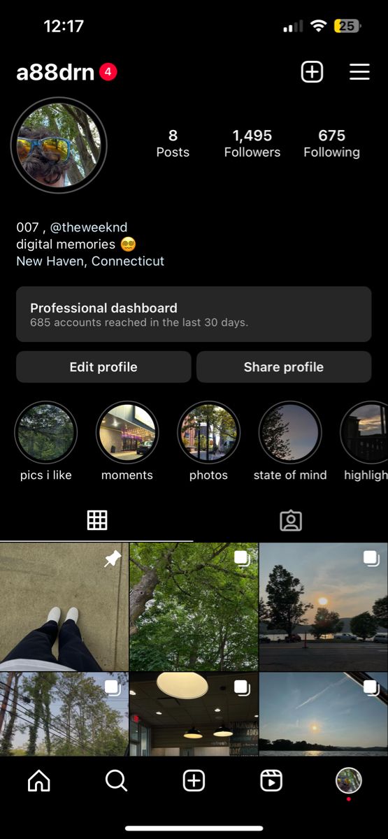 the instagram app is displayed on an iphone screen with multiple pictures and texting