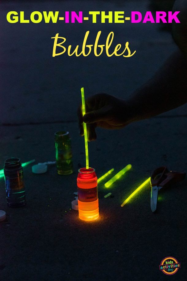 glow - in - the - dark bubbles are fun for kids and adults to play with