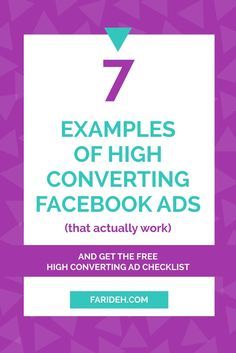 the 7 examples of high converting facebook ads that actually work