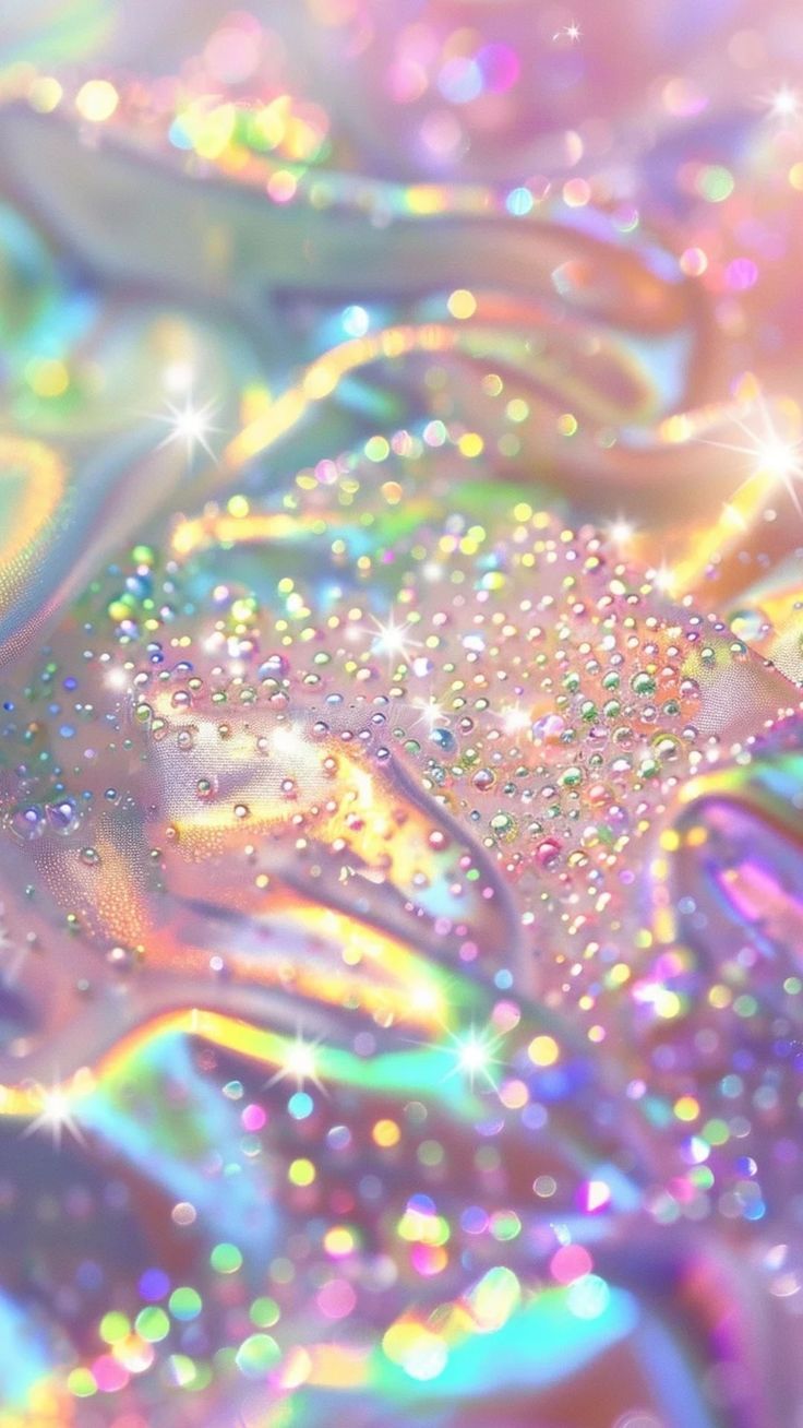 an abstract background with many colors and sparkles