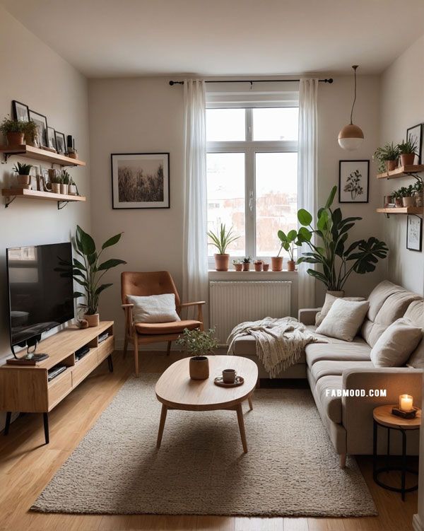 the living room is clean and ready to be used for some people's needs