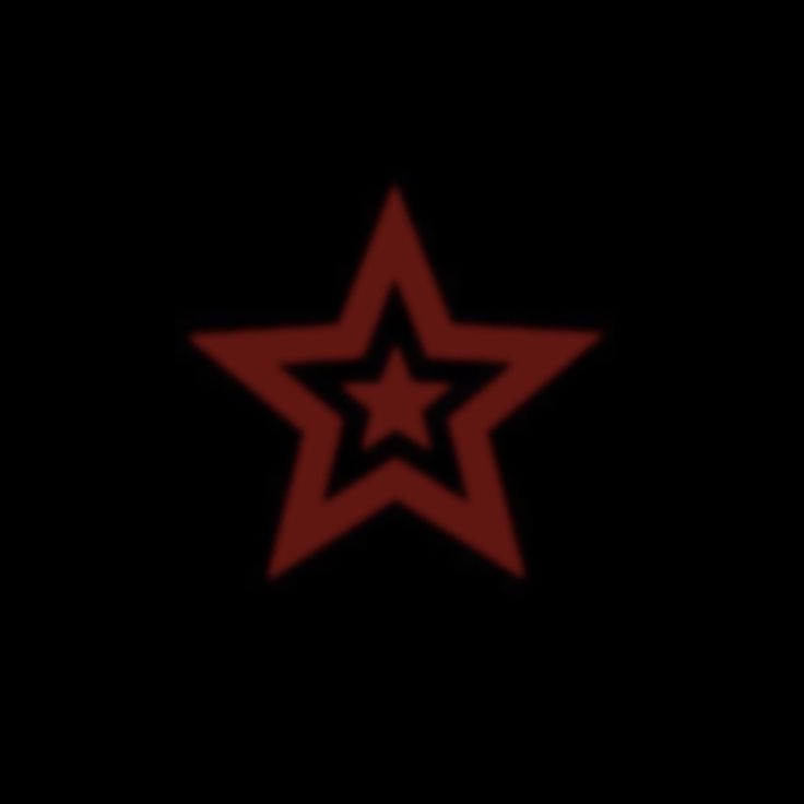 a red star on a black background