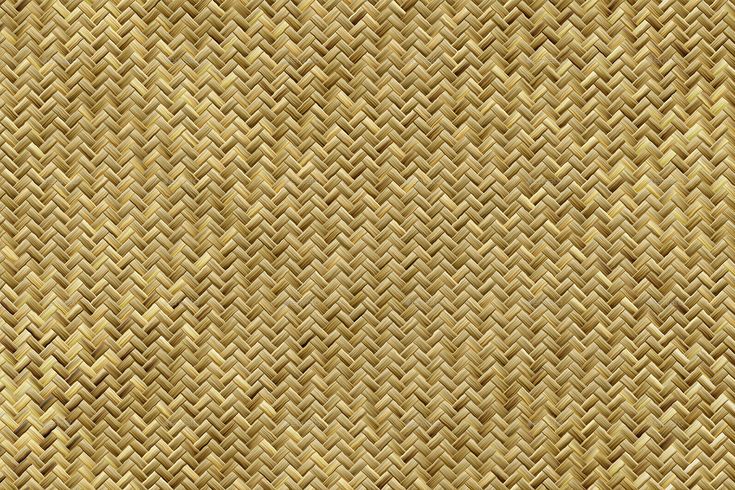 a close up view of the texture of a woven material, which is beige and brown