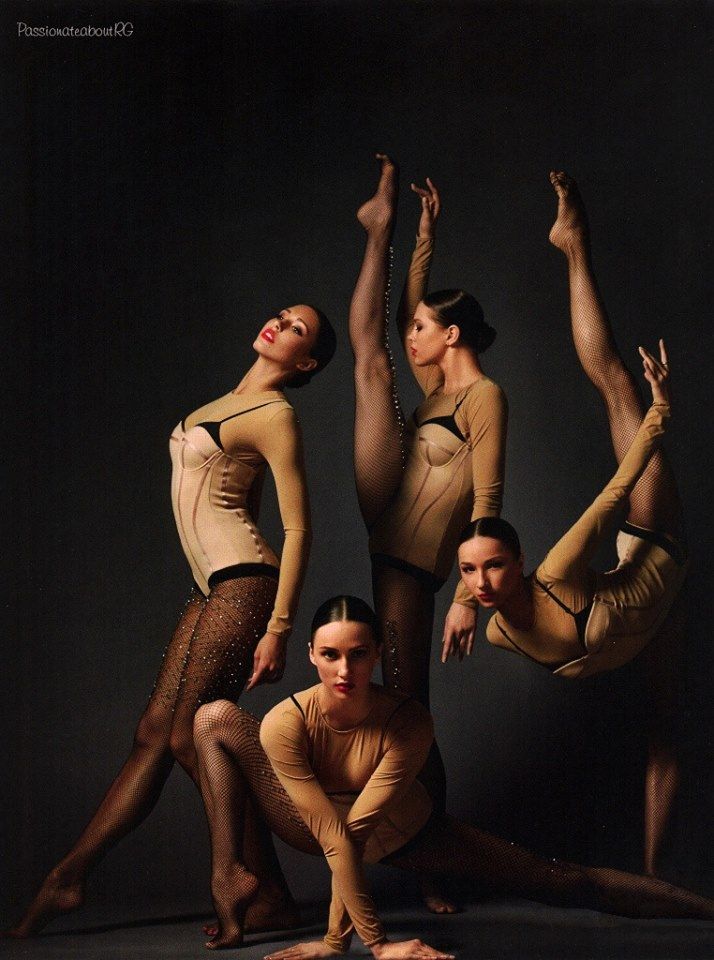 the dancers are posing for a photo in their leorboam outfits and tights