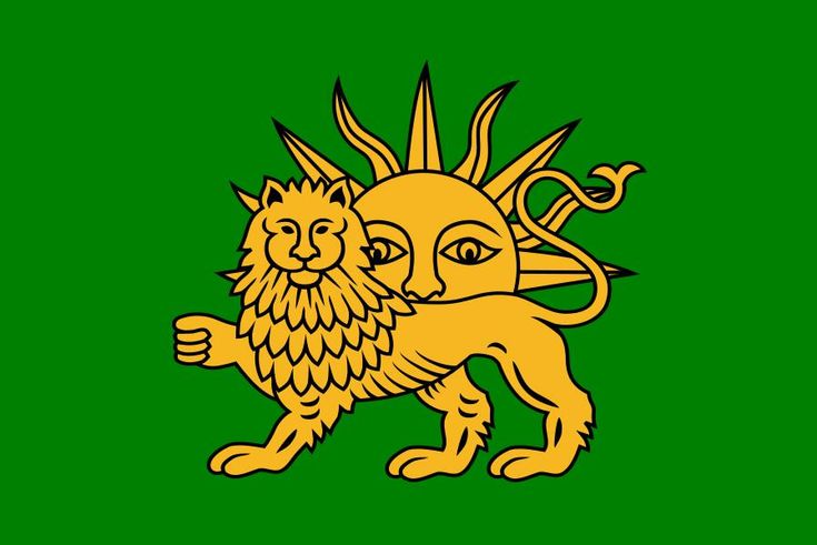 the flag of portugal with an image of a lion on it's chest and head