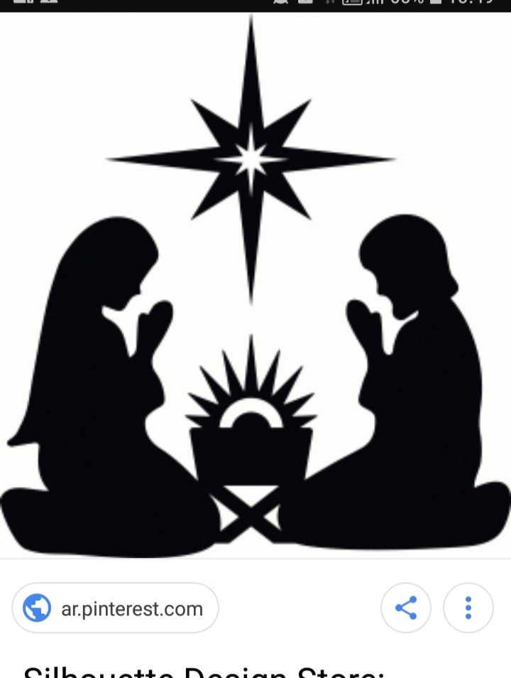 the silhouettes of two people are sitting in front of a star