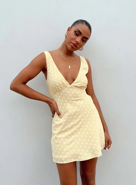 Summer Dresses | Summer Midi & Maxi Dresses | Princess Polly USA Nellie Mini Dress, Yellow Polka Dot Dress, Pool Dress, Vegas Dresses, New Years Eve Dresses, Polly Dress, Yellow Polka Dot, Disco Outfit, Dress Yellow