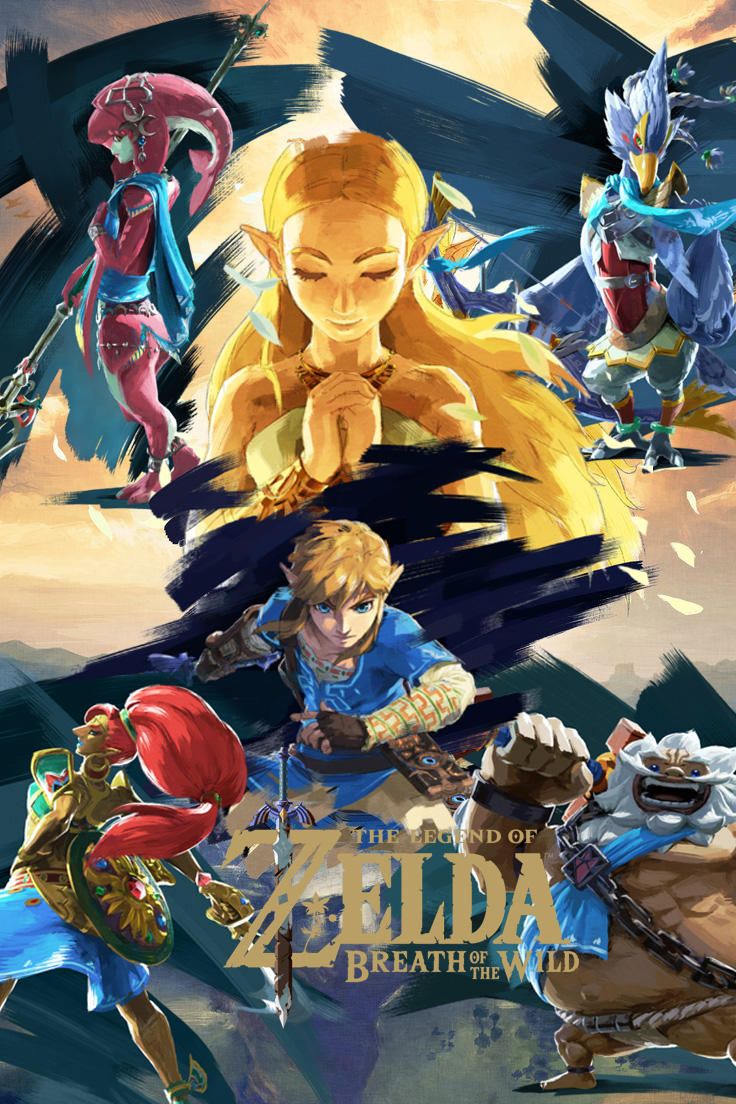 Speisekarte Fenster waschen Wolkig zelda breath of the wild poster ...