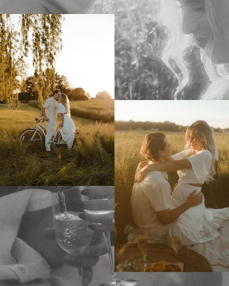 two women are sitting in the grass with wine glasses