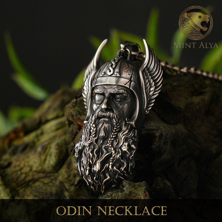 Silver Odin Necklace Description: - It is completely 925 sterling silver. - Your products are oxidized and polished. - They are water and moisture resistant products. - Suitable for gift. - Suitable for all age groups and all audiences. - Shipped in a special gift package and gift box. - Fast production and fast delivery. - Suitable for all skin tones and fashion. Crafted with devotion and reverence, this pendant weaves a tale that spans the ages, encapsulating the essence of the Viking spirit a Viking People, Norse Necklace, Jesus Necklace, Norse Myth, Symbol Necklace, Ancient Forest, Handmade Box, Zodiac Necklaces, Viking Jewelry