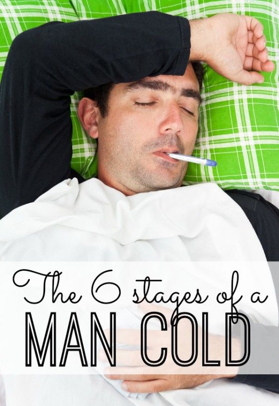 the 6 stages of a man cold