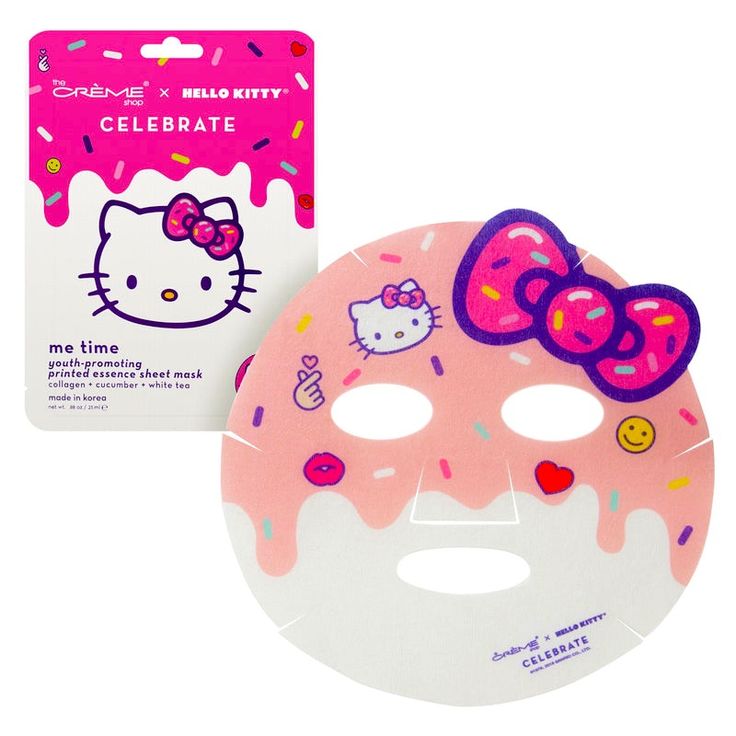 The Creme Shop Hello Kitty Me Time! Youth-Promoting Sheet Mask Set Of 3 Face Masks New In Box. Pamper Yourself With These Youth Promoting Printed Essence Sheet Mask. Enriched With Plumping Collagen, Soothing Cucumber, & Brightening White Tea Results Present An Overall Tighter And Brighter Complexion. Collagen Improves Skin Elasticity To Firm And Plump Skin Cucumber Helps De-Puff And Calm White Tea Is A Natural Antibacterial Agent That Brightens The Crème Shop, Hello Kitty Shop, Plump Skin, Hello Kitty Makeup, Face Sheet Mask, Pamper Yourself, Dry Face, Cat Mask, Nail Fungus