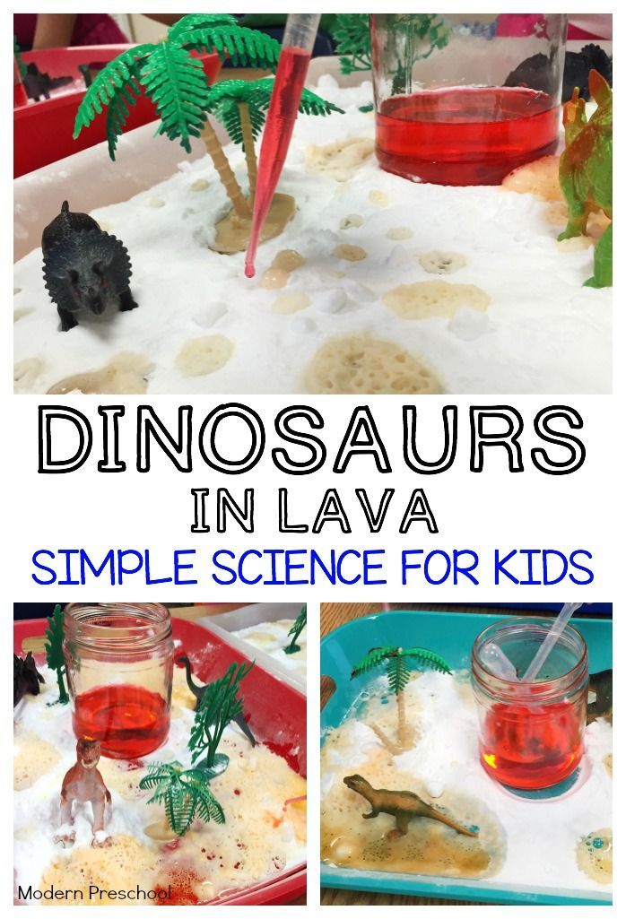 dinosaurs in lava simple science for kids