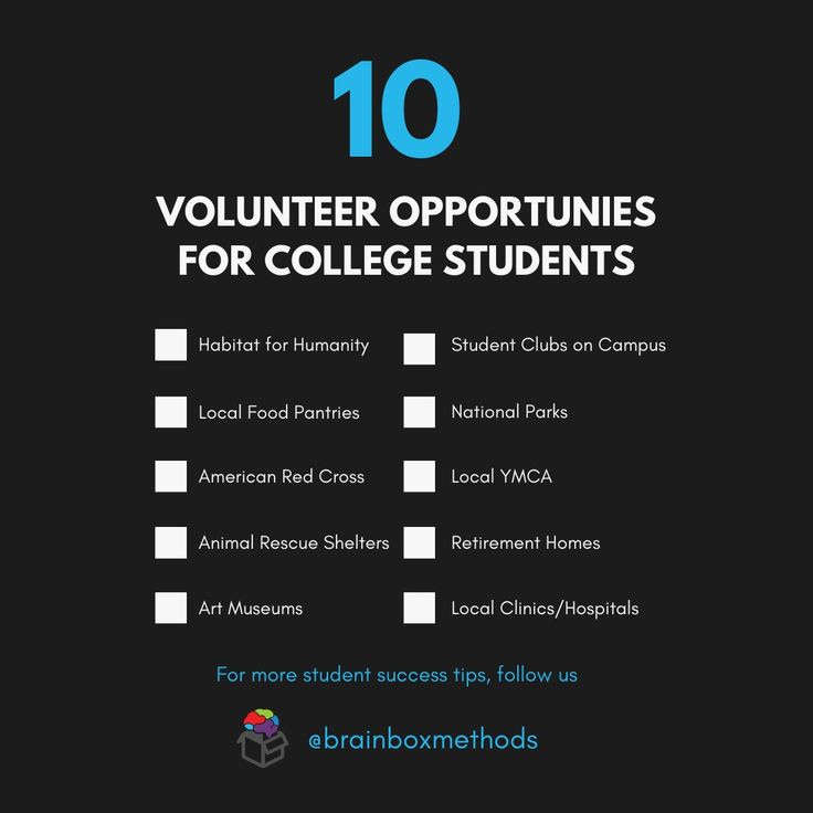 the top ten volunteer programs for college students