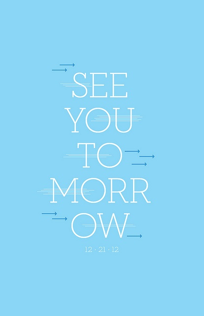 the words see you to morr owl on a blue background