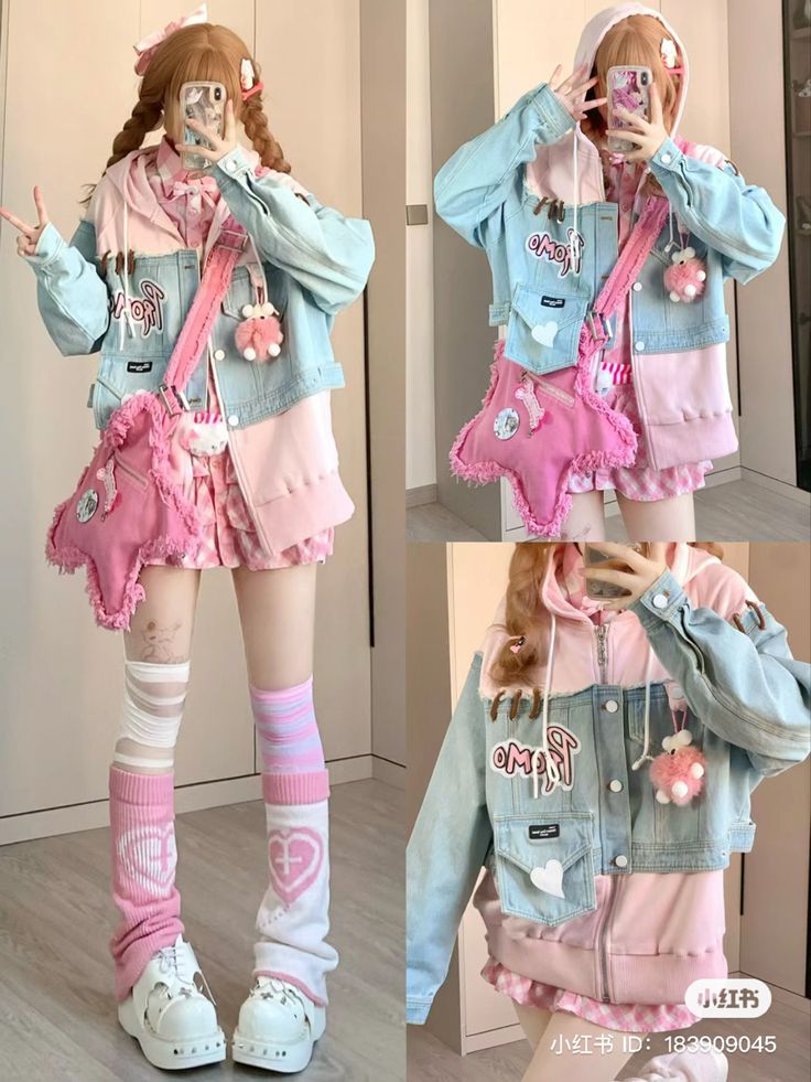 Kawaii Outfit Ideas, Kawaii Outfits, Kawaii Y2k, Harajuku Fashion Street, Style Kawaii, Harajuku Outfits, Kawaii Fashion Outfits, Grunge Goth, Japanese Outfits