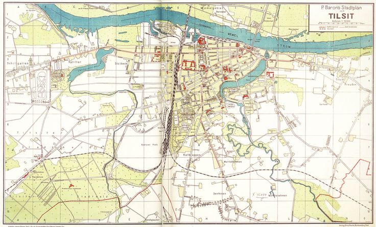 an old map of the city of tilistt