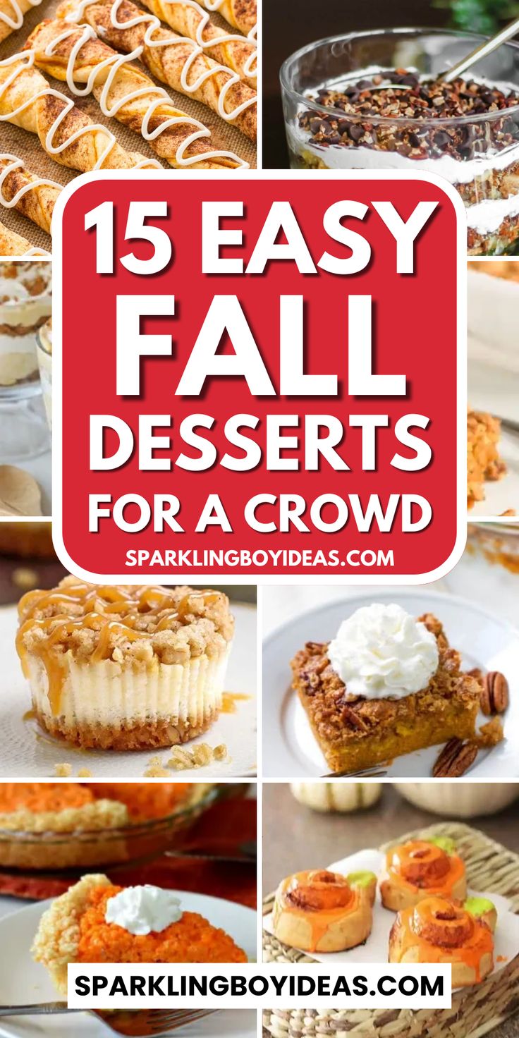 Experience the magic of easy fall desserts for a crowd. Delight in the allure of fall treats, from rich pumpkin desserts to comforting apple desserts. Elevate your gatherings with the indulgence of cozy fall pies to fall cupcakes and cakes to spiced cookies and bars. Explore the art of fall baking recipes with chocolate treats and cinnamon and spiced treats that bring comfort and joy. Let the flavors of fall recipes enhance your fall party. So must try these Thanksgiving desserts and enjoy. Lush Dessert Recipes, Fall Desserts Recipes, Pumpkin Cake Recipes Easy, Fall Desserts For A Crowd, Fall Dessert Bar, Friendsgiving Dessert, Easy Fall Desserts, Lush Dessert, Recipe Using Apples