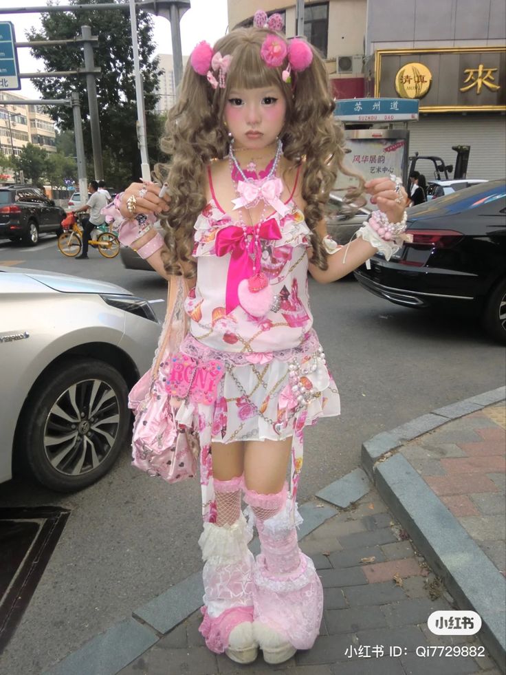 ⋆ #fashion #cute #⋆ #cuytii #cuytiiz #pink #ruffles #bows #outfits Harajuku Pink Outfit, Pink Harajuku Fashion, Gyaru Pink Outfit, Gyaru Fashion Pink, Pink Gyaru Outfit, Mlp Halloween, Pink Gyaru, Mlp Outfits, Decora Outfits