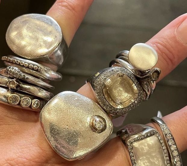 Chunky Silver Jewellery, Chunky Jewellery, Chunky Silver Rings, Dope Jewelry, Funky Jewelry, Jewelry Lookbook, Jewelry Inspo, Dream Jewelry, Pretty Jewellery