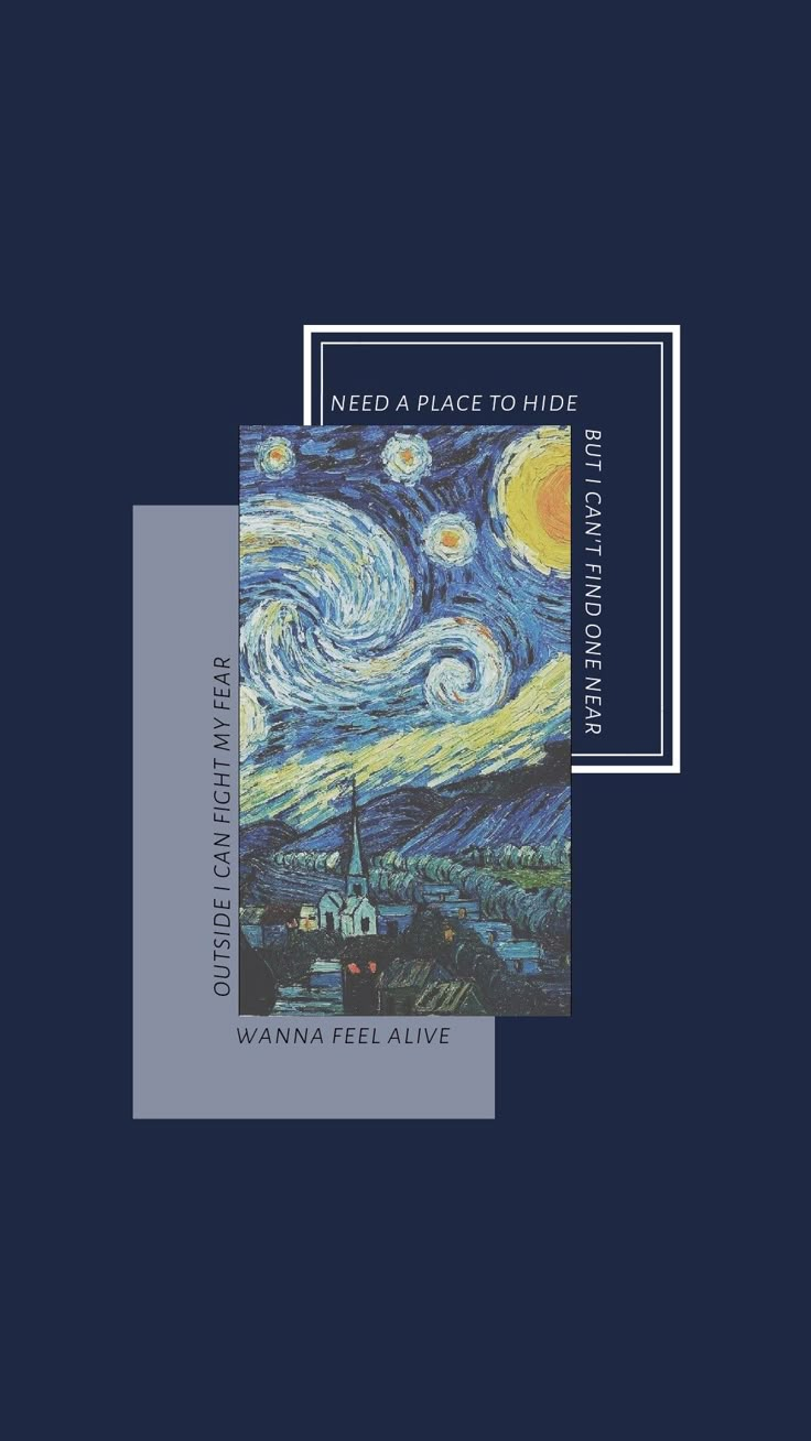 a book cover with an image of a starry night and the words need a place to hide