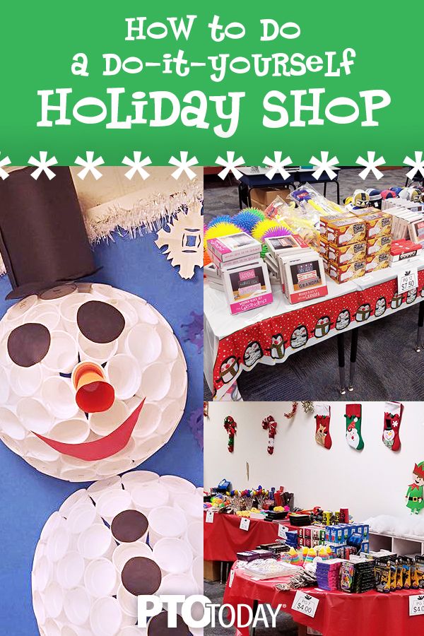 a collage of photos with the words how to do a do - it - yourself holiday shop