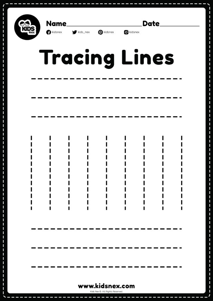 a worksheet for teaching lines with the name dot and an image of a dotted line