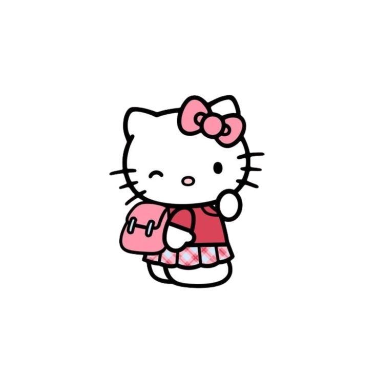 Hello Kitty School, Kitty Icon, Images Hello Kitty, Hello Kitty House, Walpaper Hello Kitty, Hello Kitty Images, School Icon, Hello Kitty Aesthetic, Kitty Drawing