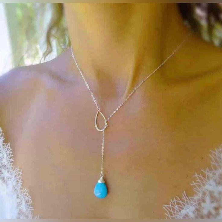 Long Turquoise Y Drop Necklace With Fashion Design,The First Choice For Most Girls. Boho Circle Lariat Necklace Made Of High Quality Alloy And Natural Stone,Make The Surface Of The Necklace Brighter,Hypoallergenic,Won’t Irritate Your Skin. Blue Gem Y Drop Necklace Length Around 20 Inches With 2.1 Inches,Adjustable Chain On The Back,Help You Find A Suitable Length. Water Drop Turquoise Necklace Suits For A Variety Of Occasions. You Can Attend Parties,Weddings,Dates And Daily Life,Or Give It To Yo String Friendship Bracelets, Turquoise Choker, Y Necklace, Trendy Necklaces, Blue Gems, Circle Necklace, Amazon Deals, Lariat Necklace, Drop Necklace